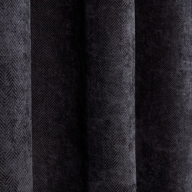 P/PLEAT BLACKOUT THERMAL H/BONE  BLACK 90x90 Ctn