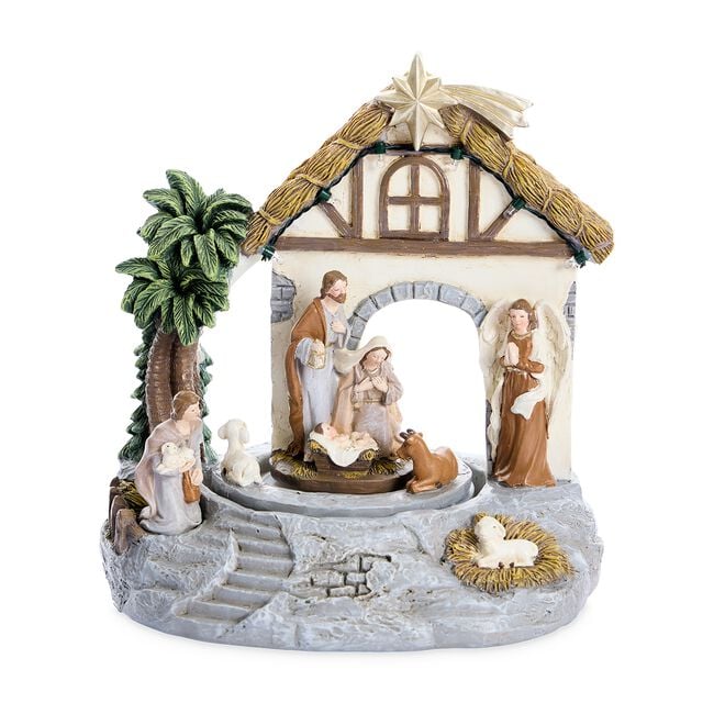 Musical Christmas Nativity Scene