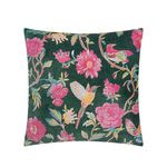 WYLDER AVIARY TEAL GREEN 50X50 Cushion