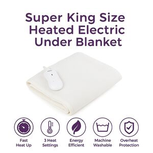 Carmen Super King Heated Underblanket