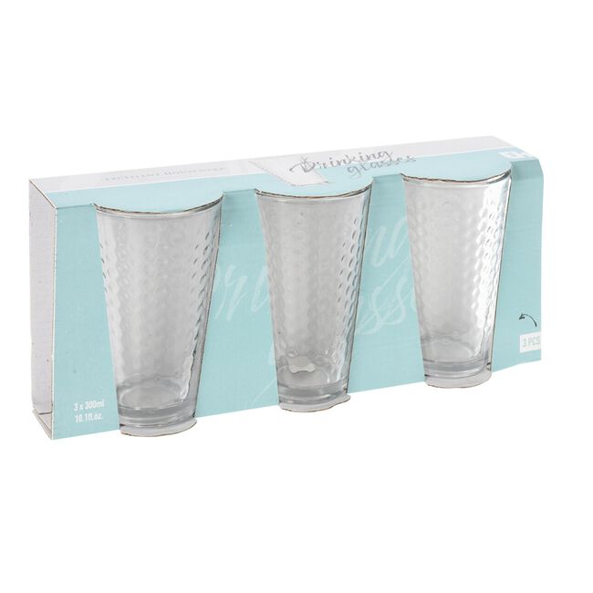 Excellent Houseware Honeycomb Hi-Ball Glasses Set