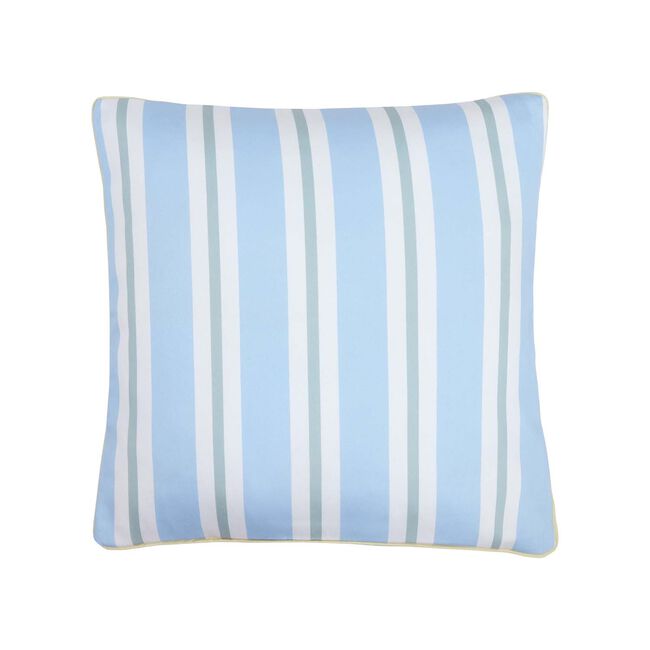 Verigated Stripe Blue 45cm x 45cm Cushion