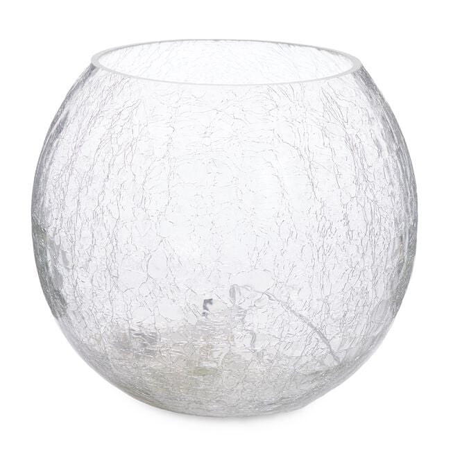 Crackle Glass Ball Decorative Light 20cm