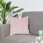 Triangle Stitch Cushion 45x45cm - Mauve