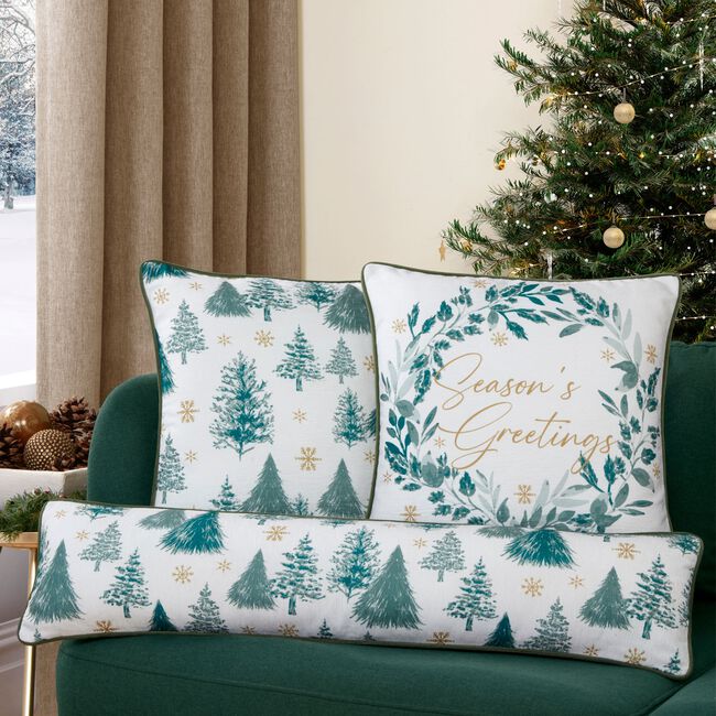 Seasons Greetings 2 Pack Cushion Covers 45 x 45cm