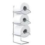 Oceana 3 Tier Toilet Roll Holder Chrome