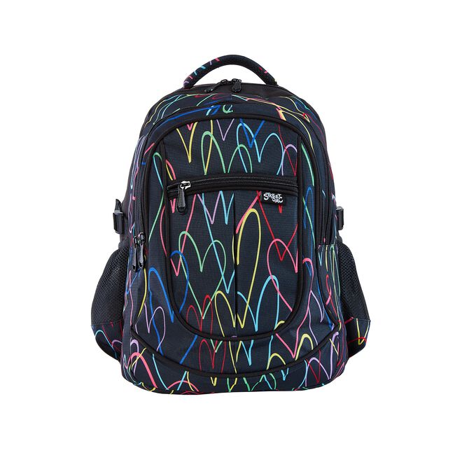 Streetsac Neon Hearts School Bag