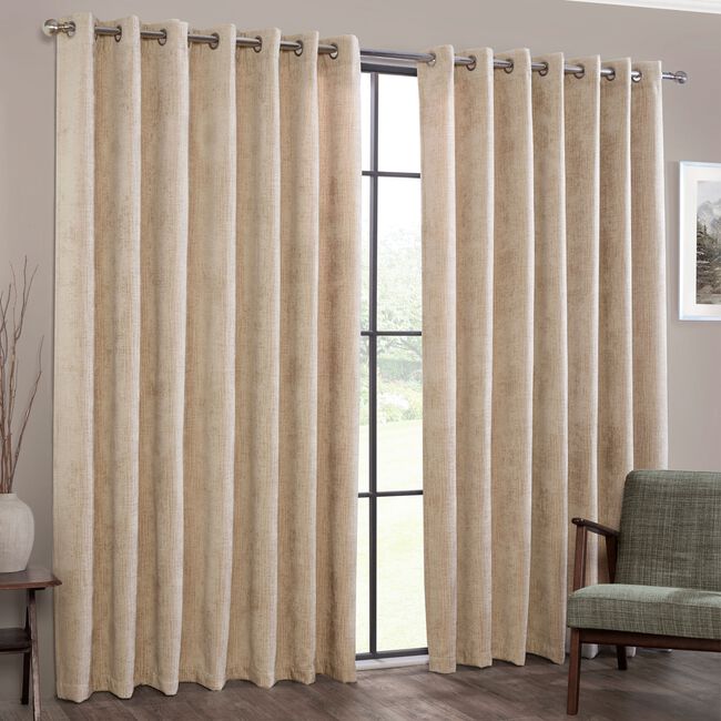 BLACKOUT & THERMAL RIBBED MINK 66x54 Curtain