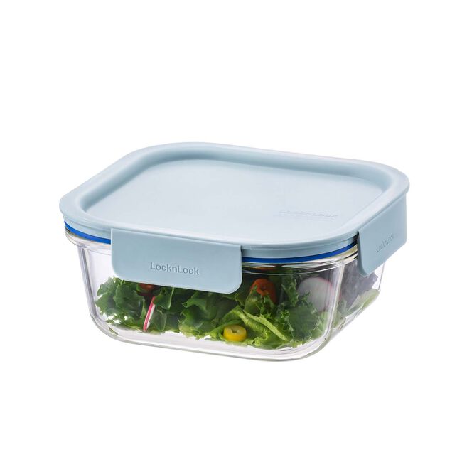 LOCK & LOCK THE CLEAR 750ml Glass Square Container