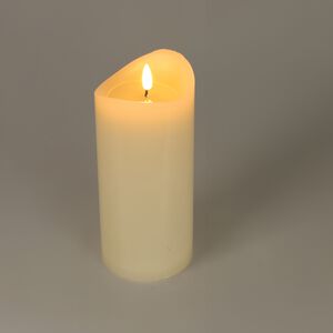 LED Pillar Candle Ivory - 9x15cm