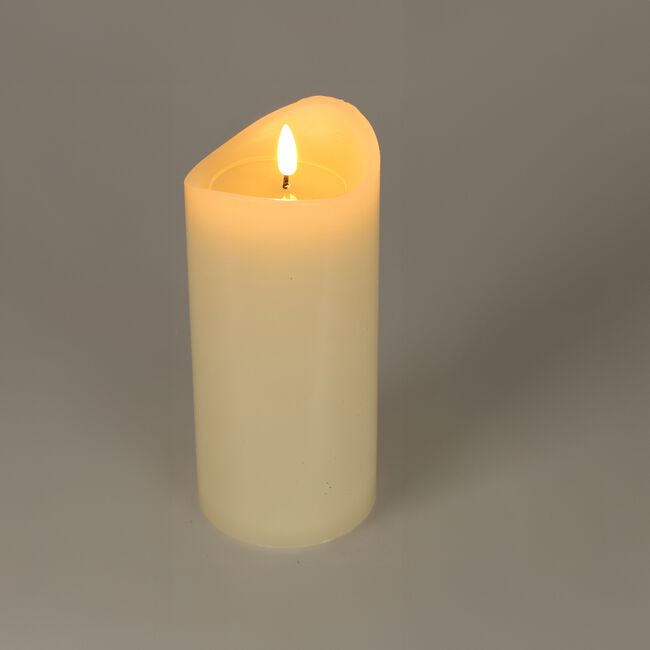 LED Pillar Candle Ivory - 9x15cm