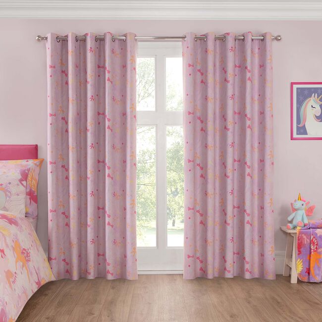 BLACKOUT BOW SKY CITY 66x54 Curtain