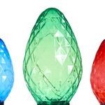 Set of 3 Multicolour Tree Bulb Path Lights