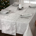 PAISLEY DAMASK SILVER 160x230cm Table Cloth