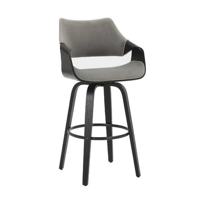 Beckett Barstool - Grey Velvet