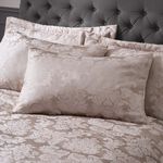 CATHERINE LANSFIELD SUPERKING DUVET COVER Damask Jacquard Champagne 