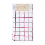 Multi Check Tea Towel - Berry