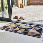 JVL Solemate Hand Carved Trimertric Door Mat 