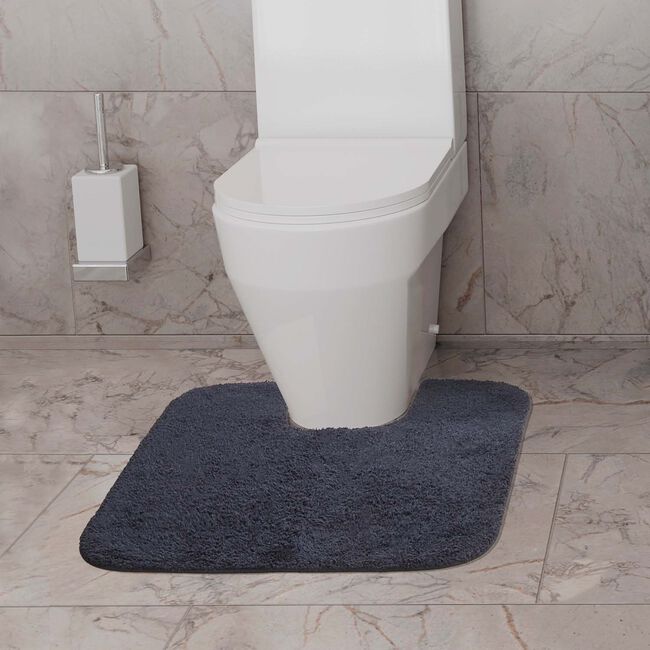 COTTON PLAIN DYE MIDNIGHT 2PCE Bathroom Set