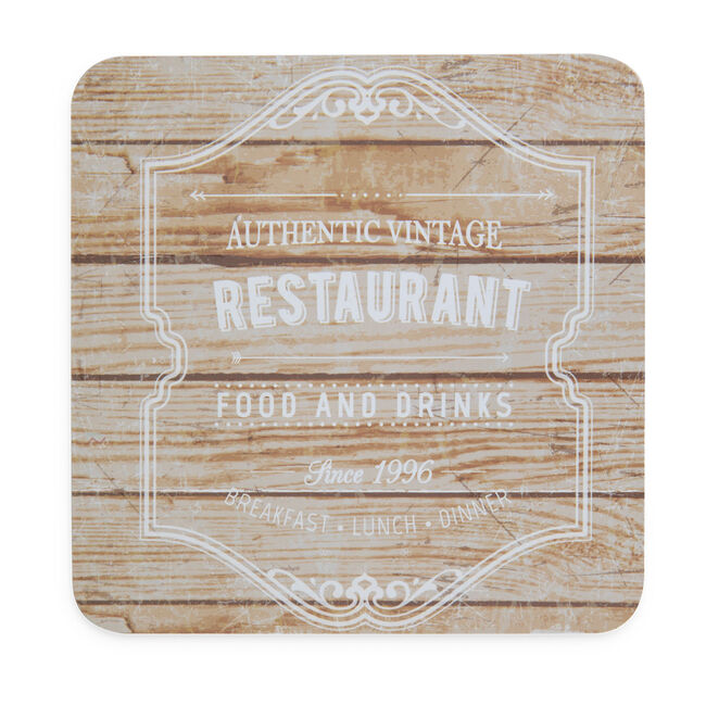 Authentic Vintage Mats & Coasters 4 Pack