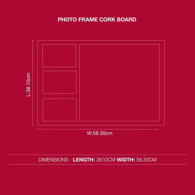 Photo Frame Cork Board