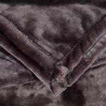 Ruane Plush Velvet Throw Charcoal 150 x 200cm