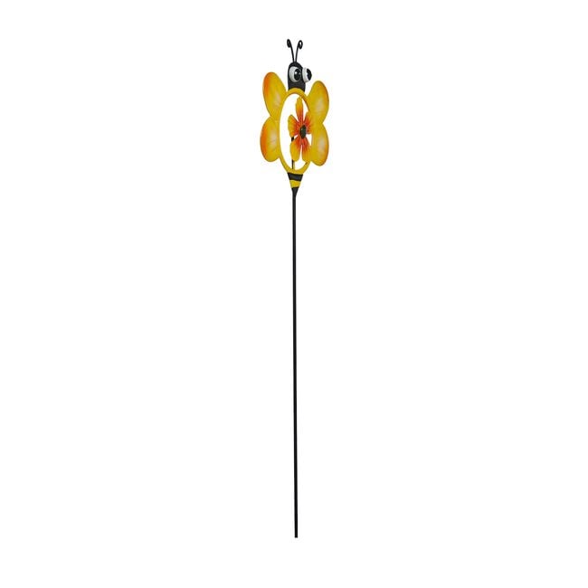 Bee Spinner Garden Stake