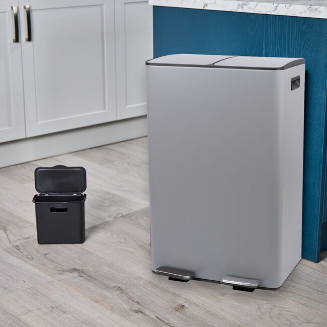 60L RECYCLING BIN Grey