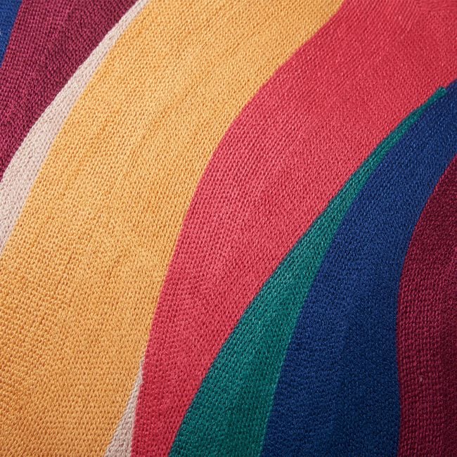Crewel Wave Cushion 45cm x 45cm - Multi