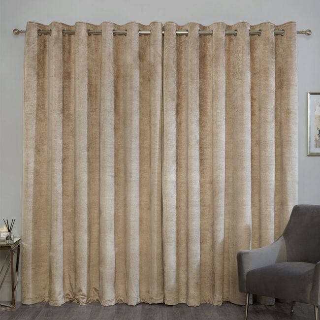 BLACKOUT & THERMAL BANDED GOLD 66x54 Curtain