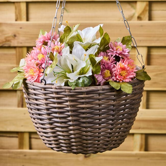 Wicker Hanging Basket 