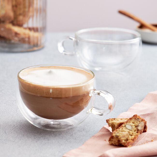 Judge 2 Double Wall 325ml Glass Coffee Cup