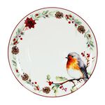 Love Christmas Robin Cookie Plate