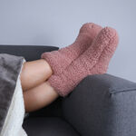 Teddy Socks Pair - Rose