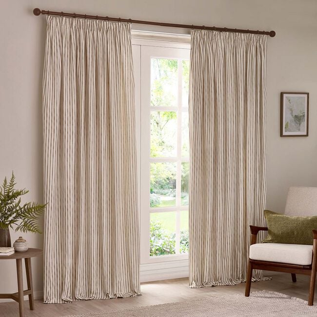 YARD PENCIL PLEAT HEBDEN NATURAL 66x54 Curtain