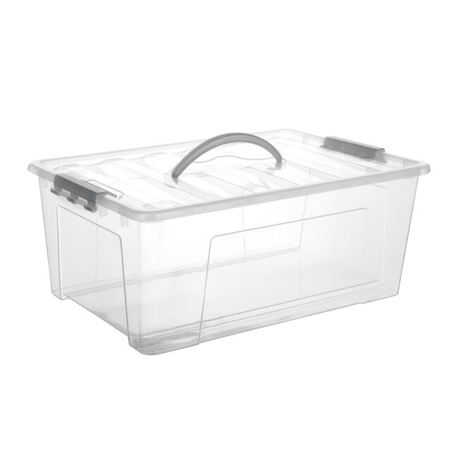 STORAGE MASTER 20L STORAGE BOX WITH CLIP AND HANDLE