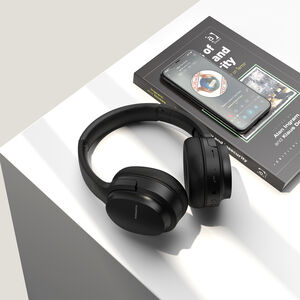 Sonarto Black Bluetooth Foldable Headphones