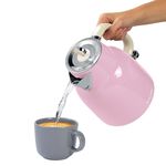 SALTER RETRO PINK 1.7L Rapid Boil Kettle