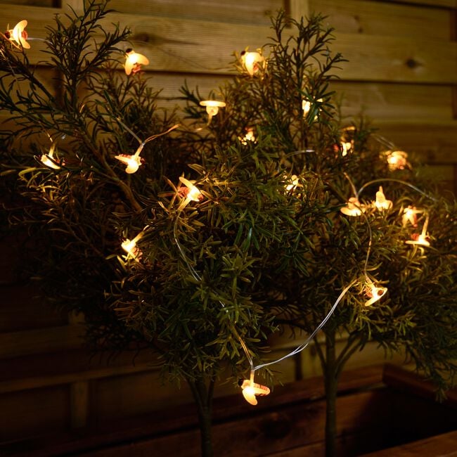 20 Bee Solar String Lights