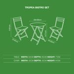 Tropea 3 Piece Bistro Set