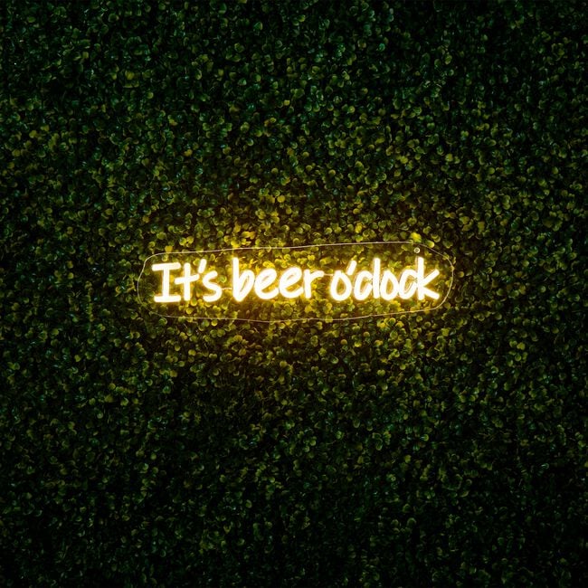 It's Beer O'Clock Wall Neon Sign