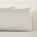HOUSEWIFE PILLOWCASE PAIR 400 Threadcount Bamboo/Cotton Silver