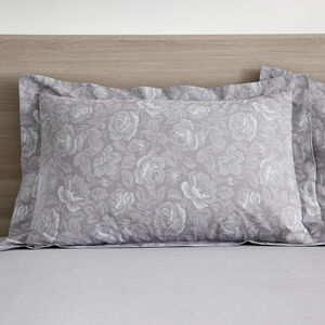 Roisin Oxford Pillowcase Pair - Grey