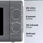 Daewoo Grey 20L 800W Microwave