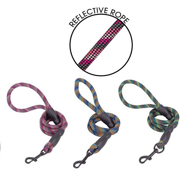 Reflective Rope Dog Lead 120cm