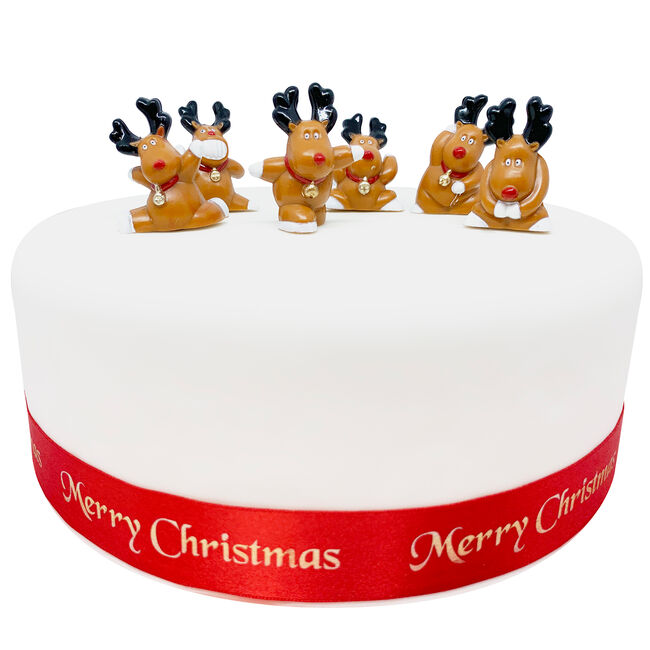 Fun Rudolph Cake Picks 6 Pack Home Store More