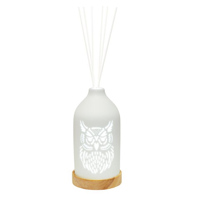 Woodbridge LED Ceramic Reed Diffuser Owl