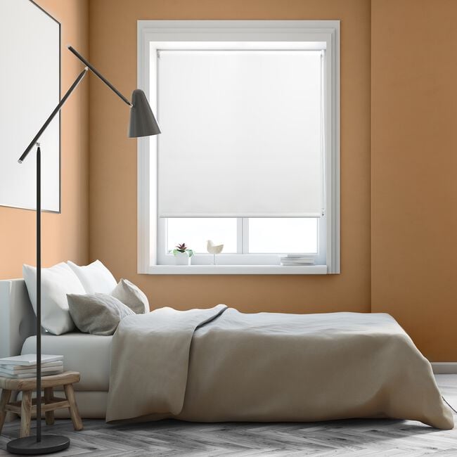 BAILEY & COLE BLACKOUT 180x160cm Roller Blind White