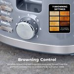 TOWER SOLITAIRE GREY 2 Slice Toaster