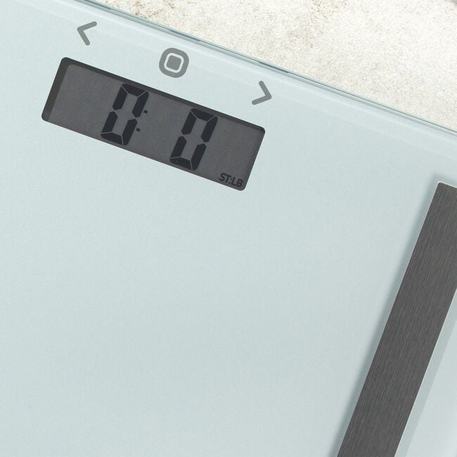 Salter BMI Compact Glass Green Bathroom Scale